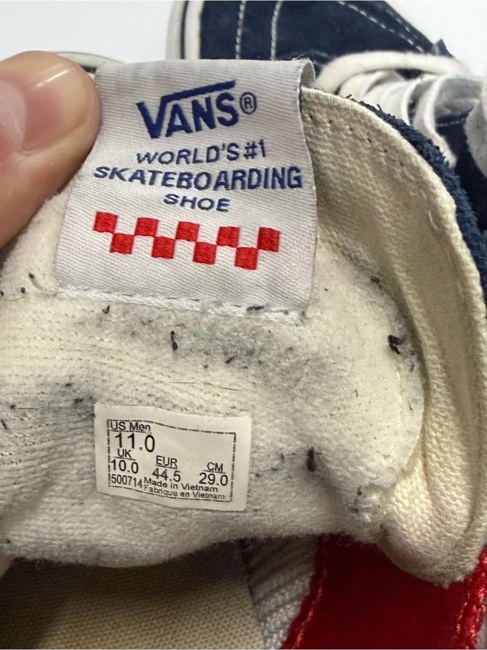 Vans Navy and Blue Sk8-Hi Sneakers